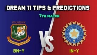 Dream11 Team Bangladesh U19 vs India U19, Match 7, U-19 Tri-series– Cricket Prediction Tips For Today’s match BN-Y vs IN-Y at Billericay